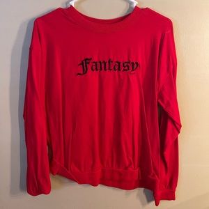 forever 21 red sweatshirt ~fantasy~NEVERWORN~